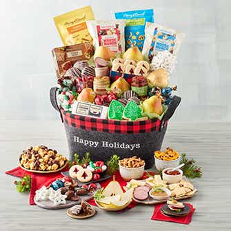 Happy Holidays Deluxe Basket